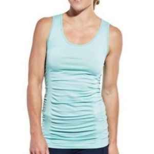 Calia Seamless Core Tank Top Workout Athletic Top NWT Womens XS Teal Blue